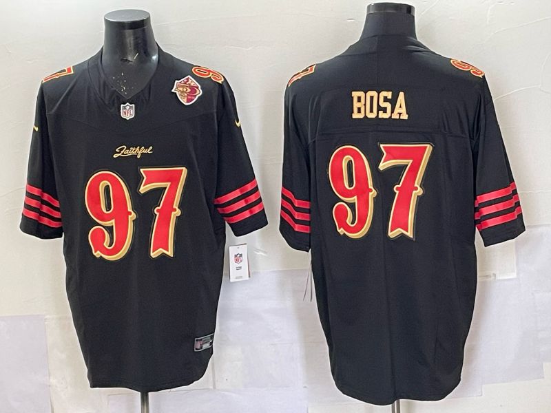Men Nike San Francisco 49ers #97 Bosa black 5th generation Limited NFL 2025 Jersey 0068